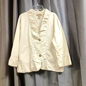 🙋Cotton jacket with beautiful collar design excellent condition